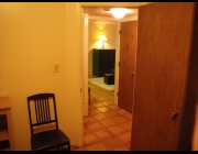 Hallway and living room from office