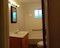 Entry into the bathroom.