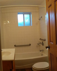 Full size bathroom.